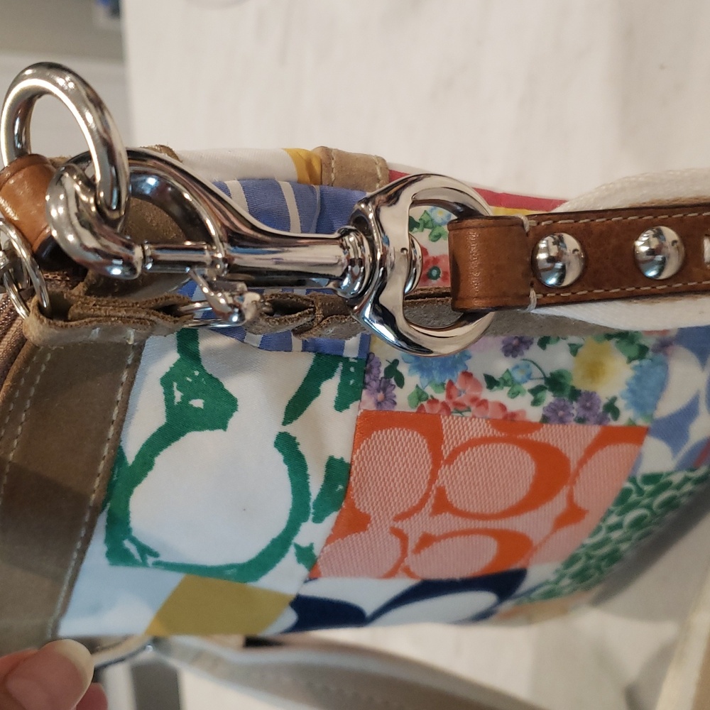 Coach Vintage Colorful Patchwork Shoes And Crossbody Bag 8.5 Shoes Small Bag - Picture 8 of 16